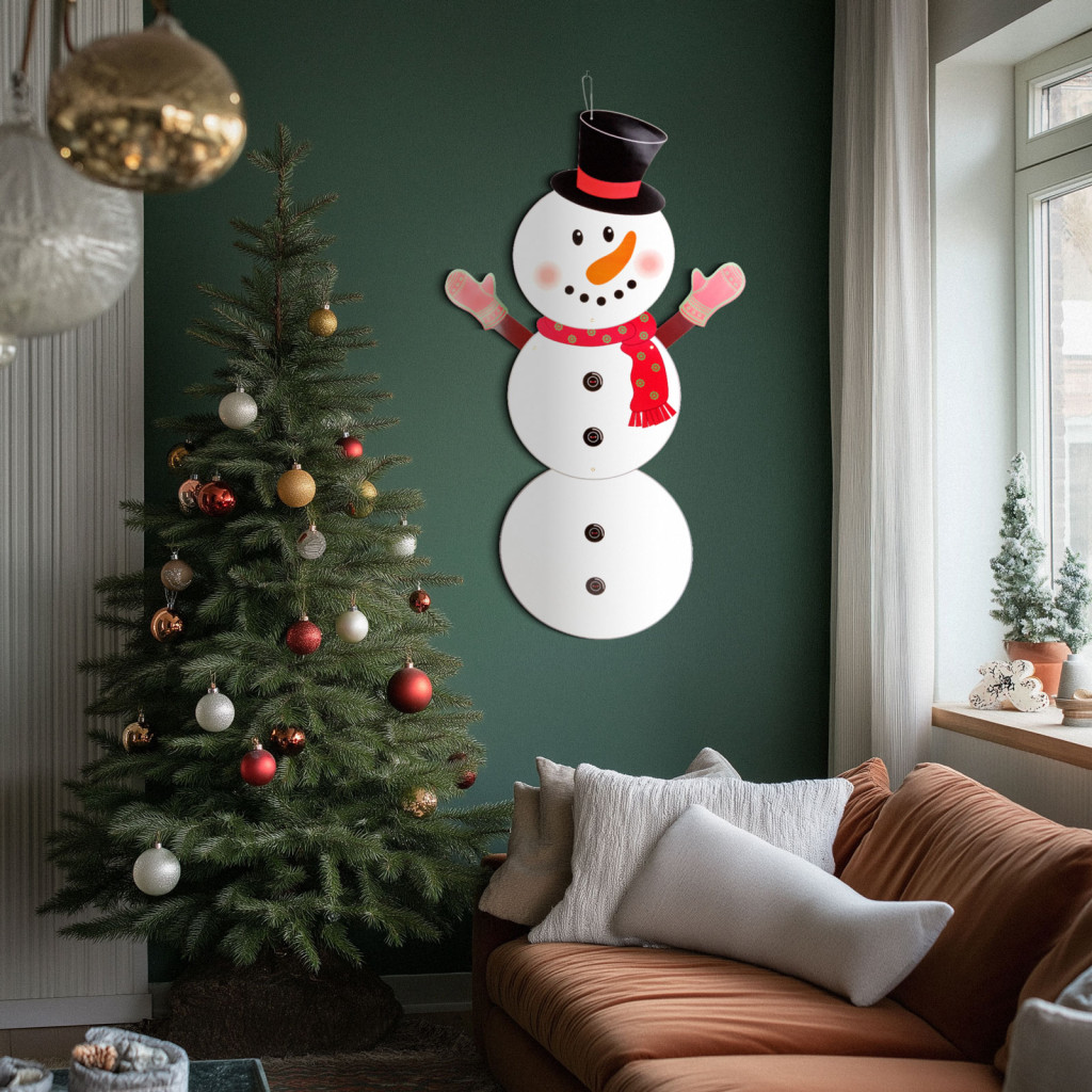 Image of Karácsonyi dekoráció - hóember - papír - 90 cm