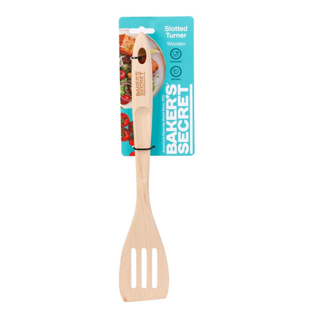 Image of Baker's Secret - bükk konyhai fa lapát - réselt - 13" (33 cm)