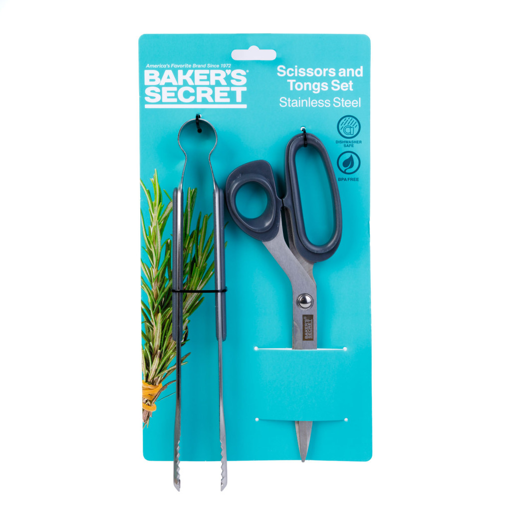 Image of Baker's Secret - rozsdamentes fogó &amp; olló szett